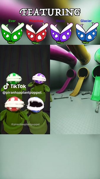 Piranha Plant Puppet Fun on TikTok