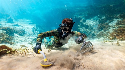 Underwater metal detecting turned up incredible jewelry