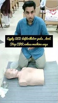 how to perform BLS !🫀chest compressions, chin lift ,jaw thrust,AED defibrillator, basic life support