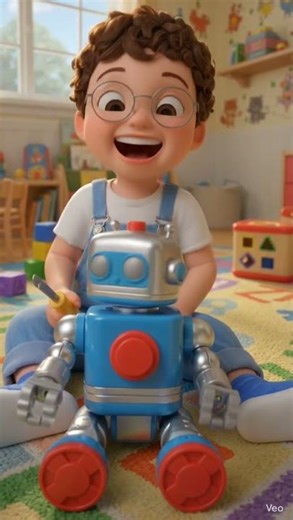 Let’s Play with the Little Robot! 🚀 Kids Educational & Fun Video