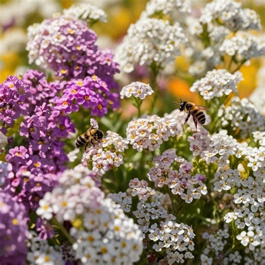 50 Alyssum Samen - Paletta Mix, Lobularia maritima, niedrig wachsende einjährige Blume, bunte Randpflanze - Etsy.de