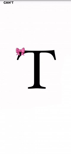 Trendy Initial Letters with Ribbons and Songs | Reposts and Name Initials