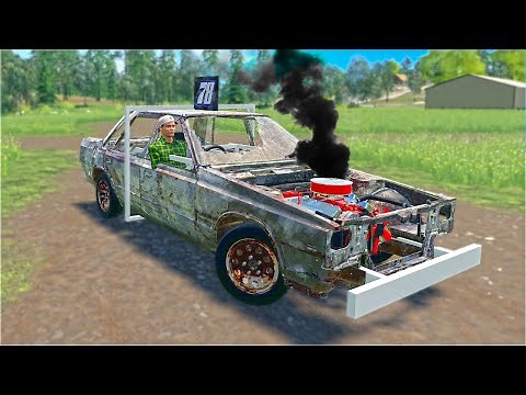 I Built a Demo Derby Car! (Junk Car Restoration) | FS19