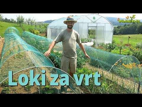 Loki za vrt, zaščita proti toči in srnam