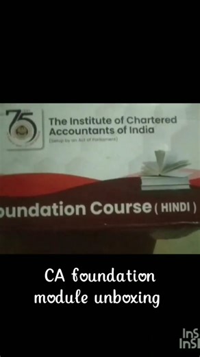 UNBOXING CA foundation module ICAI | #study material | # unboxing | #ca | Yt shorts| #motivation
