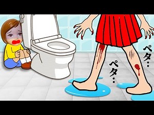 [Escape from Hanako of the Toilet 😱] Survive the terrifying game of hide-and-seek! ️ She'll chase...