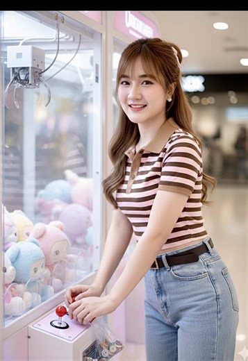 คีบตุ๊กตาน่ารักในห้างสรรพสินค้า