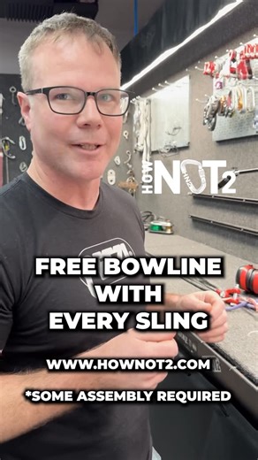 Ryan Jenks on Instagram: "IFMGA guide Ian Nicholson shares a trick for making a tether out of a sling for rock climbing. Then we test it. Get Ian’s Self Rescue guide at https://hownot2.com/products/climbing-self-rescue"