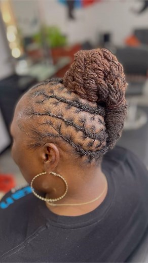 Free style Loc UpDo… honored that I get to display my creativity. I’m better than yesterday but not as good as tomorrow. #locstyles #locntion #locnationstan #blackhair #dreads #womenwithlocs | Standley Charlescar