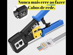 EZ RJ 45 Crimping Tool. Never make a mistake again when making network cable connectors.