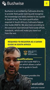 Dream of leading safaris in the wild? Become a qualified safari guide in just 2 months with Bushwise! Get ready for the adventure of a lifetime. Apply now! | Bushwise