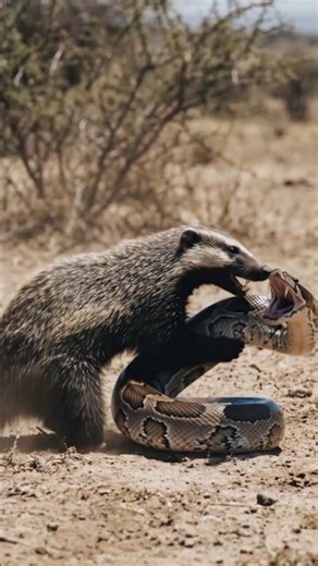 Fearless vs Lethal! 🐾🐍 Who wins this epic wild battle? Watch till the end! ‪@TerraXWild‬ #Wildlife