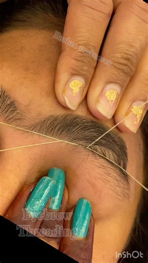 Eyebrows threading tutorial/ Eyebrow threading #shorts #eyebrows #threading #viralvideo #ytshorts