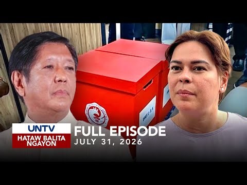 UNTV: Hataw Balita Ngayon | July 31, 2026