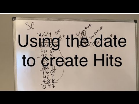 Using the Date to Create future Pick3 Lottery Hits