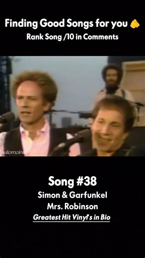 FindingGoodSongs on Instagram: "Mrs. Robinson – Simon & Garfunkel Released in 1968 on the album Bookends and famously featured in The Graduate, “Mrs. Robinson” blends folk-rock instrumentation with bright acoustic guitar, driving rhythmic strumming, and layered vocal harmonies. The song combines a catchy melodic structure with lyrical themes touching on generational change, disillusionment, and cultural commentary. Percussion accents, dynamic tempo feel, and Paul Simon’s melodic phrasing give th