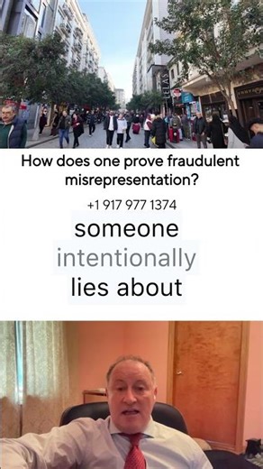 How does one prove fraudulent misrepresentation?