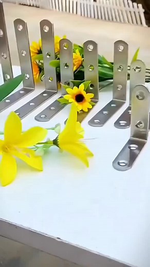 Stainless steel Angle code Angle iron 90 degree right Angle fixed block connector Table and chair reinforcement triangle iron L-shaped bracket #Angle code #fixer #High performance utility #Hardware tools#fyp #tiktok #foryou #goodthing