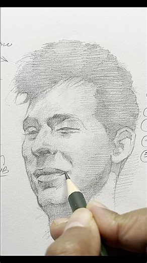 How to Block and Shade a Portrait #drawing #sketch #pencildrawing