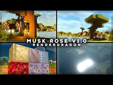 GAK NYANGKA SEKEREN INI - Musk Rose Shader V1.0 RENDERDRAGON Mcpe/IOS/Mcwin10 1.18.30+