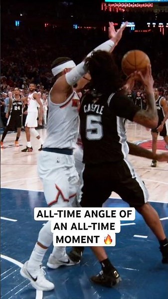 Slow Motion Angle of Karl-Anthony Towns’ Fingertip Deflection vs. Spurs