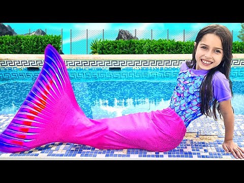 I turn into a mermaid in the pool! Mermaid funny situations