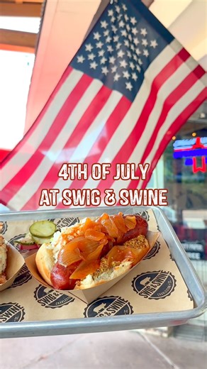 Happy 4th of July 🇺🇸 🎆 What better way to celebrate then have the best BBQ in South Carolina?? #Swig&Swine | Swig & Swine