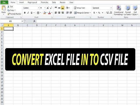 Convert Excel to CSV File - XLSX to CSV - Excel to Text Comma Delimited File