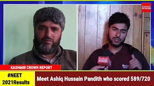 103K views · 1.5K reactions | #NEET 2021 Results: Meet Ashiq Hussain Pandith who scored 589/720 | Kashmir Crown | Facebook