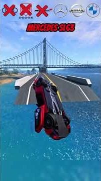 Cars vs Collaps Bridge - Who Makes It Across?BeamNG.drive#beamng#beamngdrive#beamngcrashdrive#gaming