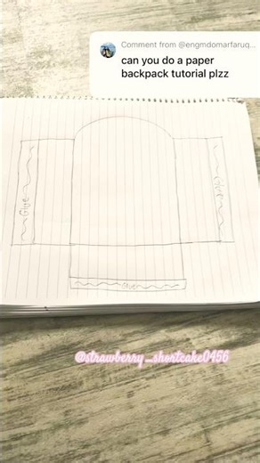 Paper backpack tutorial (no template 🎒 #diy #kuromi #backpack