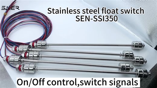 High Precision Double Ball Float Switch Stainless Steel Water Level Sensor for Horizontal Vertical Mounting Liquid Level