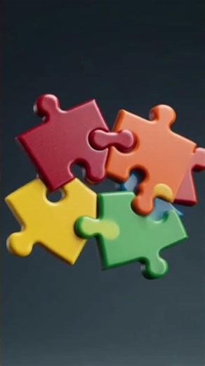 Endless Puzzle Piece Loop | Satisfying Short #animation #shorts #satisfying