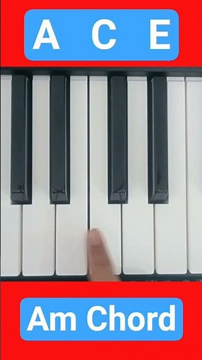 How to play Am Chord? #easy #piano #tutorial #chords #music #viral #shorts