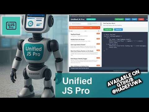 Open Source WinCC Unified Javascript Pro App