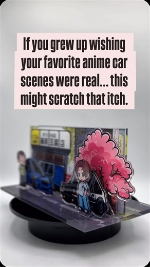 Somewhere between anime car culture and the real world… these started becoming more than just merch. They turned into little snapshots of the moments we love in the scene — late night parking lots, gas stations before the drive, that shop everyone knows, the meet spot that only gets loud after midnight. We’ve been quiet the last few days prepping for the holidays, catching up on projects, and working on the next diorama… and this time, we want the community to shape it with us. So here’s the que