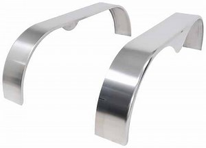 Tandem Axle Trailer Fenders for Enclosed Trailers - Aluminum - 14" to 15" Wheels - Qty 2 etrailer Tr