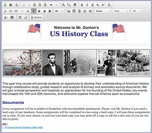 Share What's Important with School News and Teacher Pages