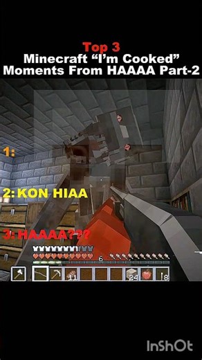 Minecraft funniest horror moments #minecraft #funny #shorts