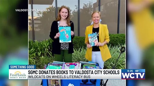 Something Good: South Georgia Medical Center donates wagon of books to Valdosta City Schools