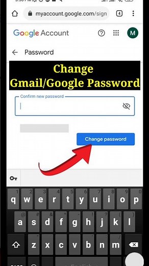 How to Change Google Account Password 2026 | Gmail Password Change #shorts#gmail#google#