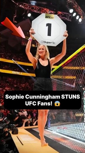 Sophie Cunningham's Unexpected UFC Octagon Girl Moment 🔥 #sophiecunningham