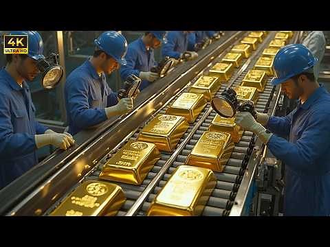 Inside the Gold Refining Plant: How Rock Turns Into Pure 24K Gold Bars (Full Process)