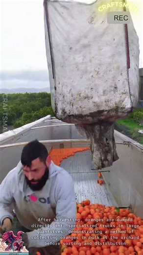 How to Transport Oranges After Harvest #video #viral