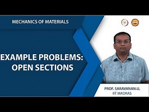 Example problems: Open sections