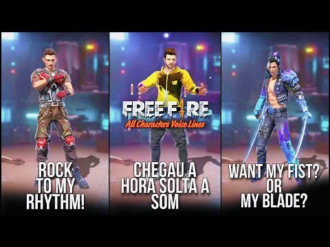 Free Fire All Characters Voice Lines / Notes | Every Character Dialogues In Free Fire | MR. NOVA