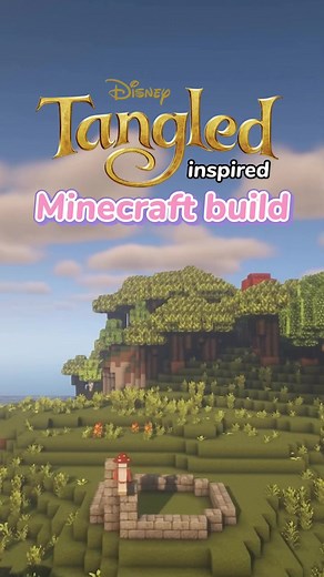 Rapunzel’s tower speedbuild in Minecraft ✨👸🏼🌸 #aestheticminecraft #cottagecoreminecraft #minecraftbuild