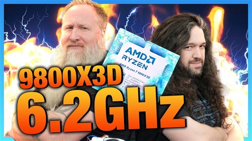 【4K60帧】R7 9800X3D 液氮超频 6.2 GHz直播精华版 | 作者：Gamers Nexus | 机翻中文