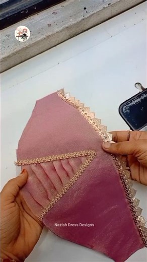 ✨V-Cut Sleeve Design Tutorial | Trending Sleeve Pattern👍 #shortvideo #sewing #viralvideo