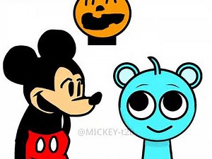 Mickey mouse sad finally Halloween